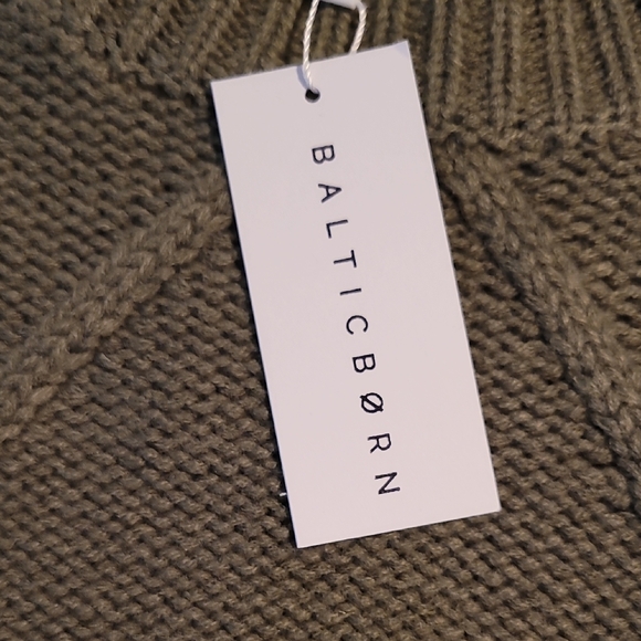 Baltic Born Women's Mona Knit Sweater In Olive - Picture 3 of 6